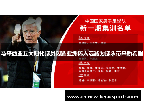 马来西亚五大归化球员闪耀亚洲杯入选赛为球队带来新希望